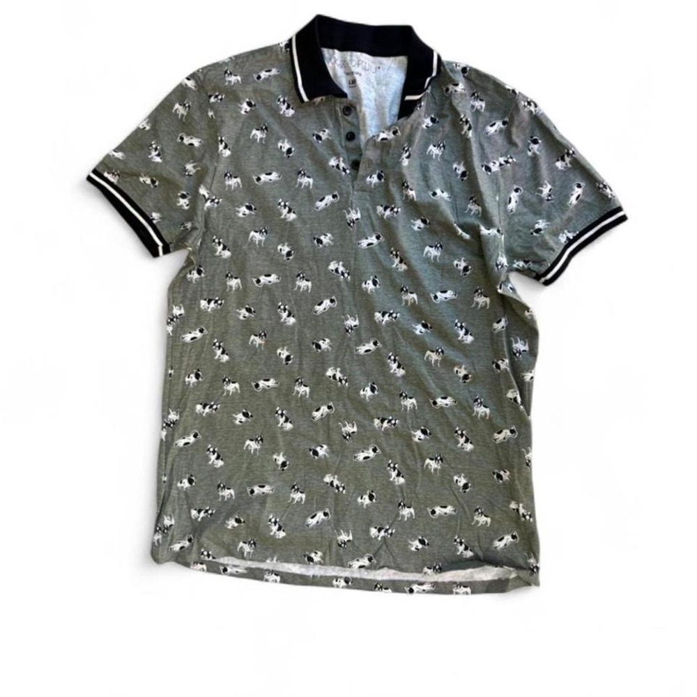 Vossopoli green dog‎ polo shir